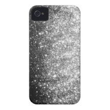 Silber Glitter iPhone 4 Hüllen