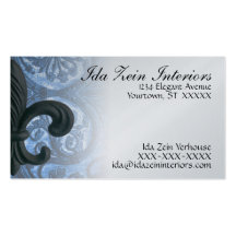 "Silber-/Marine" Eisen-Lilie kundenspezifisches Ge Visitenkarten