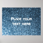 Silberne Paillette Plakate