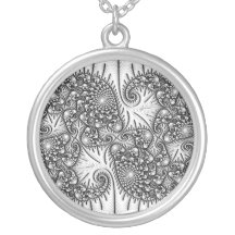 Silberne Paisley-Halskette
