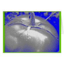 "Silberne Tomate " Grußkarten