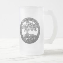 Silberner Baum des Lebens Tasse