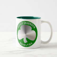 Silberner Kleeblatt-Neuheits-Becher Tee Tasse