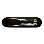 Silbernes mit Filigran geschmücktes Skateboard Personalisierte Decks