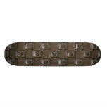 Silberschnittmetall quadriert Skateboard Skateboarddeck
