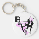 Silhouette-Ballett-T-Shirts und Geschenke Schlüsselanhänger