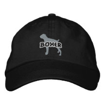 Silhouette-Boxer gestickter Hut Besticktes Cap