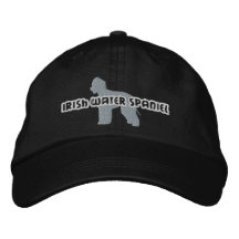 Silhouette-irisches Wasserspaniel-gestickter Hut Bestickte Baseballcaps