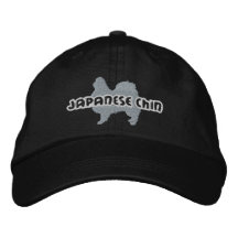 Silhouette-Japaner-Chin gestickter Hut Besticktes Baseballcap