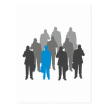 Silhouette Männer men Postkarten