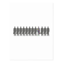 Silhouette Männer men Postkarten