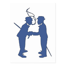 Silhouetten silhouettes Männer men Postkarten