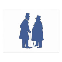 Silhouetten silhouettes Männer men Postkarten