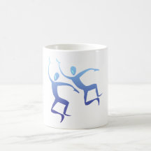Silhouetten silhouettes Tanzen Springen Kaffeehaferl