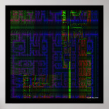 Silikon Posterdruck