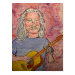 silver haired folk rocker dude post cards