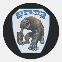 SilverBack-Aufkleber