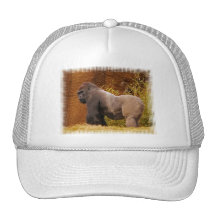 Silverback-Gorilla-Foto-Baseball-Mütze