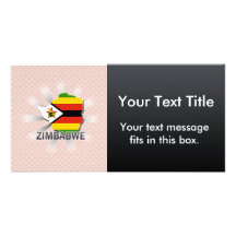 Simbabwe-Flaggen-Karte 2,0 Photokarten