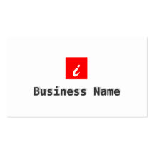 Simple Red Box Consulting Business Card