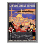 Simplon Orientexpress London Konstantinopel Postkarten