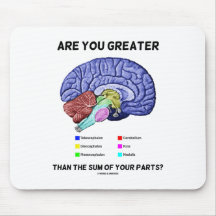 Sind Sie größer als die Summe Ihrer Teile? Gehirn Mousepad