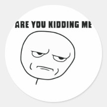 Sind Sie mich scherzend Raserei-Gesicht Meme Stickers