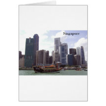 Singapur-Hafen (durch St.K) Grußkarte