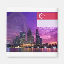 Singapur Kühlschrankmagnet