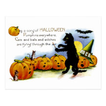 Singen Sie ein Lied von Halloween Postkarte