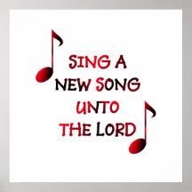 Singen Sie ein neues Lied an den Lord Poster