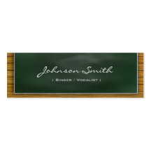 Singer / Vocalist - Cool Blackboard Personal Business Cards