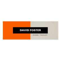 Singer / Vocalist - Simple Elegant Stylish Business Card