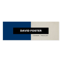 Singer / Vocalist - Simple Elegant Stylish Business Card Templates