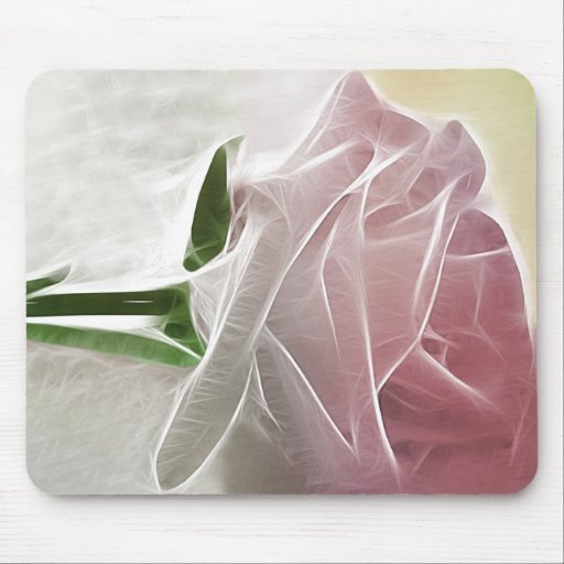 Single-rosa Rosen-Grundlagen Mousepads