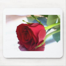 Single-Rote Rose Mousepads