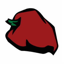Singlerote Habanero-Grafik Foto Figur