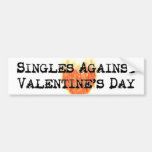 Singles gegen Aufkleber des Valentines Tages Autoaufkleber