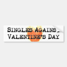 Singles gegen Aufkleber des Valentines Tages Autoaufkleber