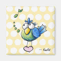 Singvogel Magnete