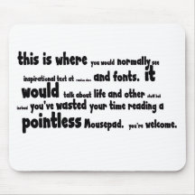 Sinnloses Material Mauspads