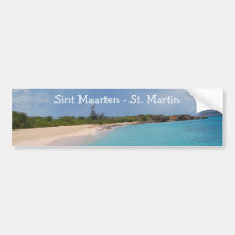 Sint Maarten - St- Martinstrand-Szene Autoaufkleber