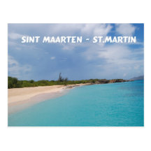 Sint Maarten - St- Martinstrand-Szene Postkarten