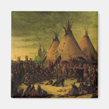 Sioux-Kriegs-Rat durch George Catlin Magnete