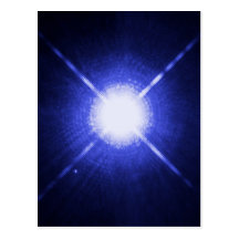 Sirius A und B - hellster glühender Stern Postkarten