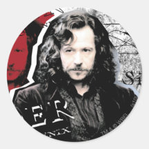 Sirius Schwarzes Runde Sticker