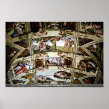 Sistine Kapelle, Vatikan, Rom, Italien Plakate