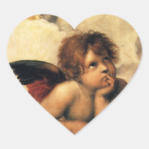 Sistine Madonna Engel durch RAPHAEL Raffaello Sticker