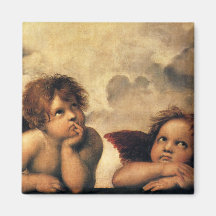 Sistine Madonna Engel durch RAPHAEL Sanzio Kühlschrankmagnete