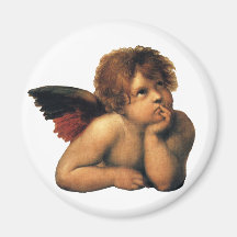 Sistine Madonna Engel durch RAPHAEL Sanzio Kühlschrankmagnet